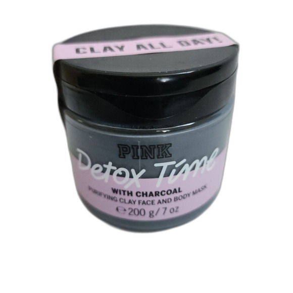 Pink Victoria Secret Detox Time with charcoal mask NWT - Picture 1 of 3